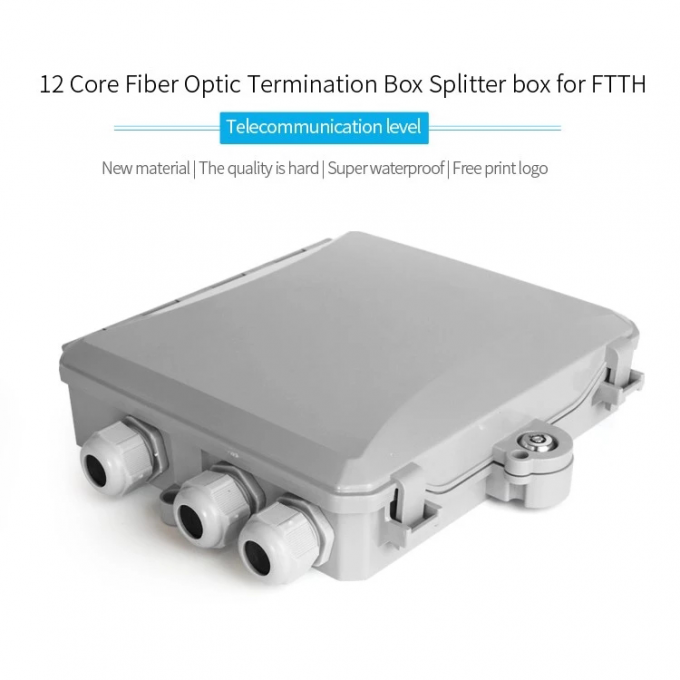 Caixa pequena exterior interna do divisor da caixa da terminação da fibra ótica dos núcleos de FTTX/FTTH 12