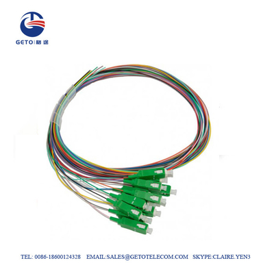 Trança ótica da manutenção programada do cabo de remendo da fibra do SC/APC 0.9mm de 12 núcleos multi