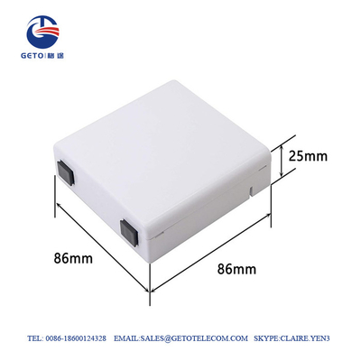 Sc de FTTH/placa dianteira do APC caixa terminal IP65 da fibra do OEM do soquete de parede