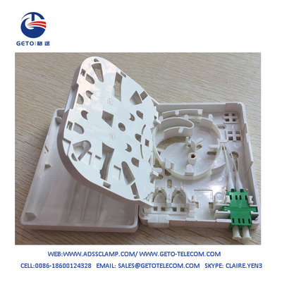 Soquete da fibra ótica da tomada de Mini Fiber Optic Organizers Wall de 2 ABS dos portos