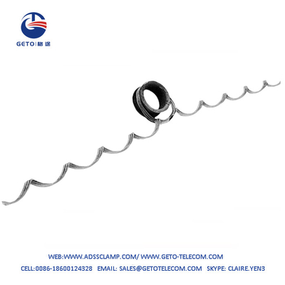 Distribua Ftth pré-formou o dispositivo espiral da suspensão de Armor Rod 6mm