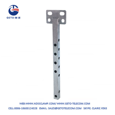1.6 KGS Tubo quadrado de suporte de extensão galvanizado a quente para poste