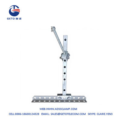 H.D.G. Braço cruzado com 11 furos FTTH exterior 436x40x40mm Galvanizado