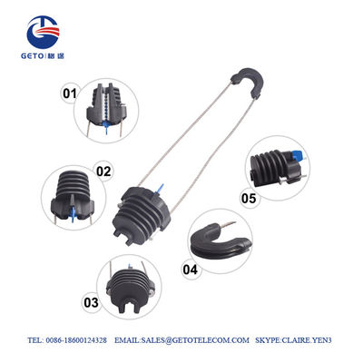 braçadeira de cabo de 3mm 3KN ADSS, braçadeira do sem saída para o cabo de ABC