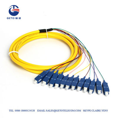 Modo da trança da fibra ótica do núcleo 0.3dB do SC 12 da manutenção programada da elevada precisão único