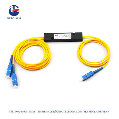 1 divisor de fibra ótica tipo cassette do cabo do PLC de 16 tranças